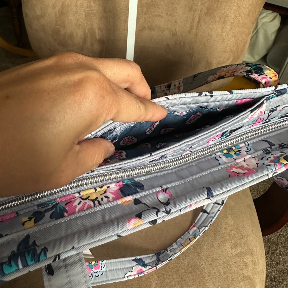 Vera Bradley Parisian Bouquet Small Vera Tote Bag, New with Tag - Picture 9 of 10